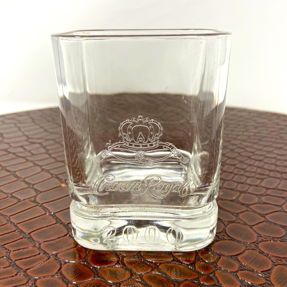 Millennium Crown Royal 2000 Whiskey Glass Vintage.